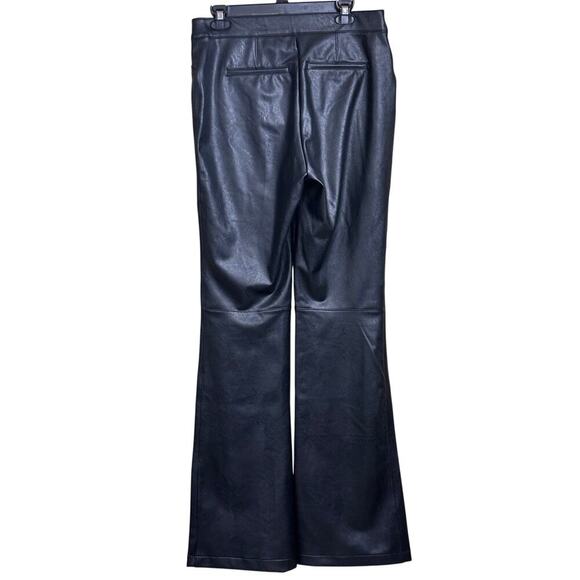 Spanx faux leather flared pants, minimalist, edgy, elevated basics, streetwear - Picture 2 of 4